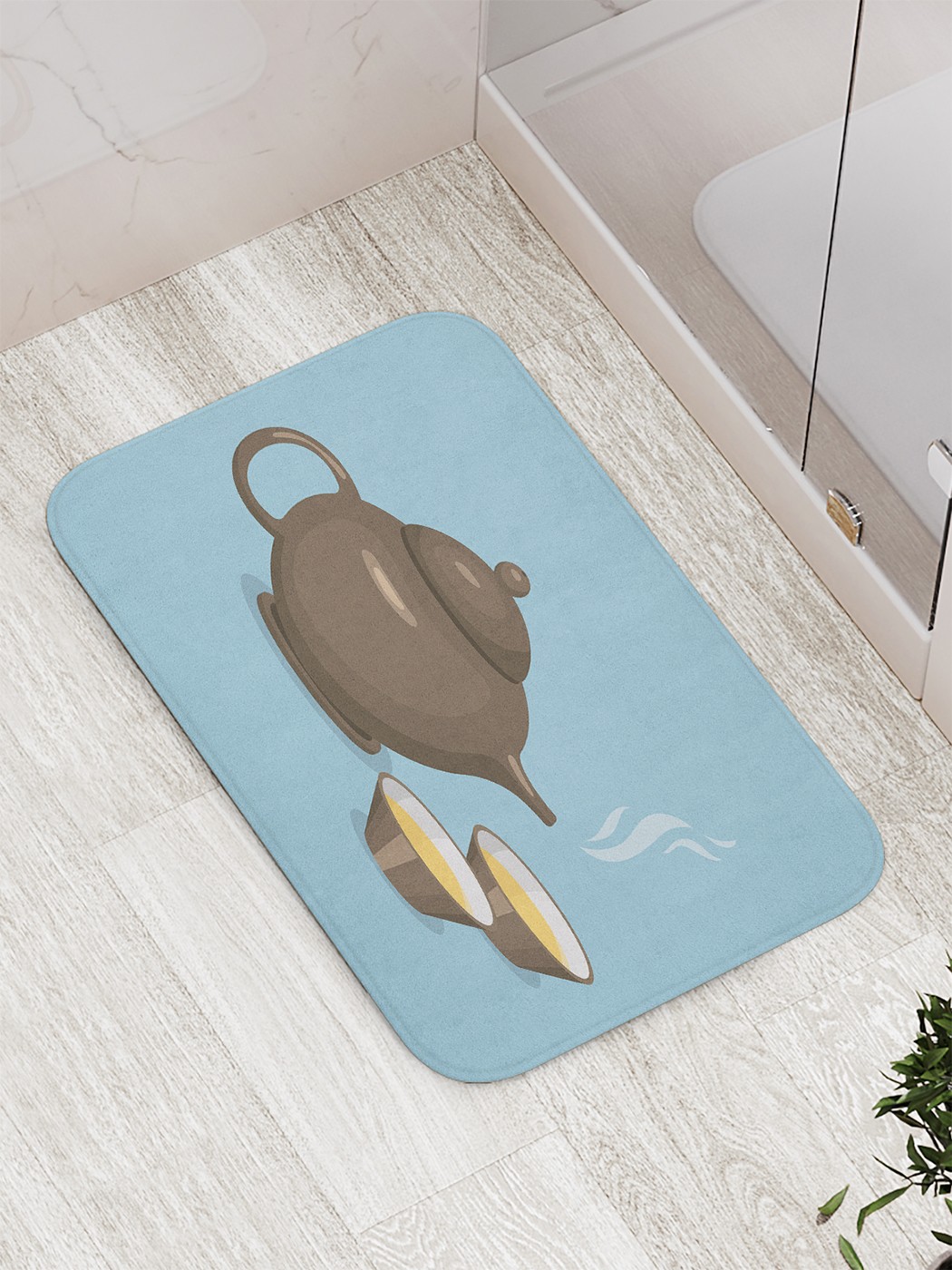 

Коврик противоскользящий для ванной, сауны, бассейна, 77х52 см bath_73117 JoyArty