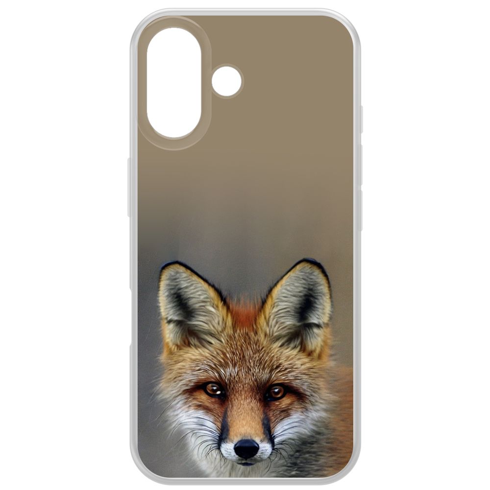 

Чехол-накладка Krutoff Clear Case Нейролиса для iPhone 16, Прозрачный