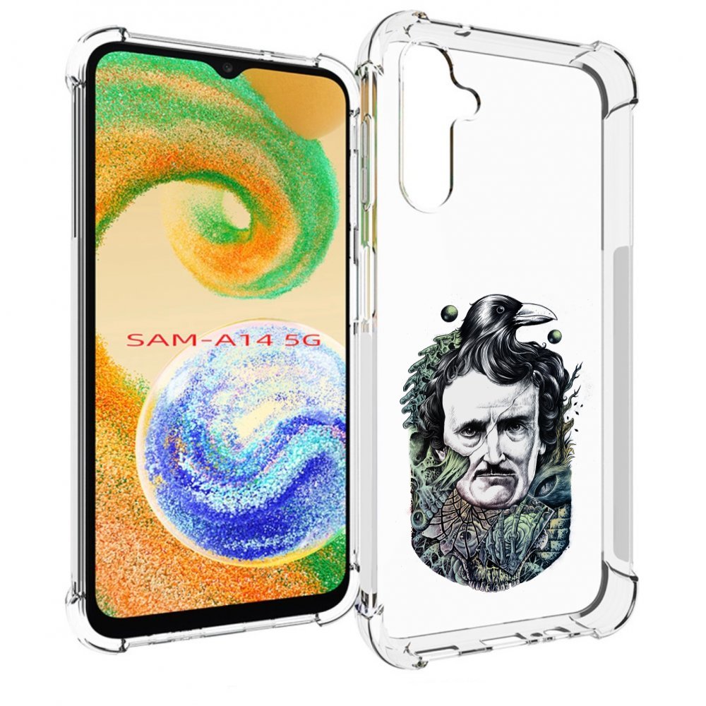 

Чехол MyPads Эдгар Аллан с вороном для Samsung Galaxy A14 5G, Прозрачный, Tocco