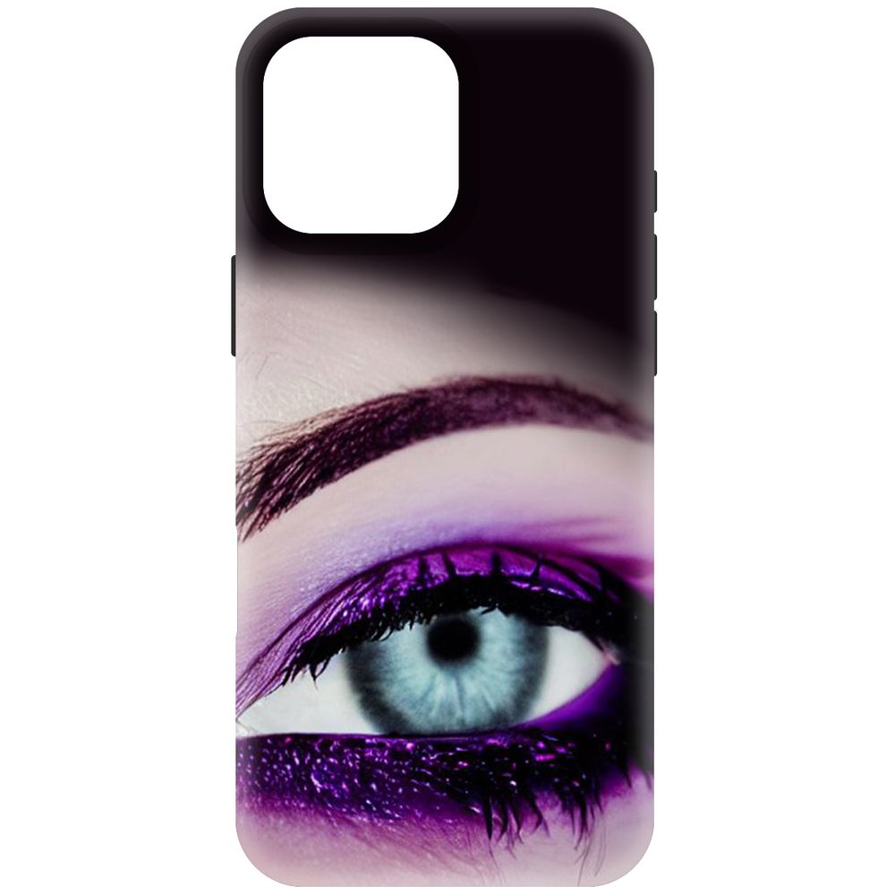 

Чехол-накладка Krutoff Soft Case Взгляд для iPhone 16 Pro Max черный