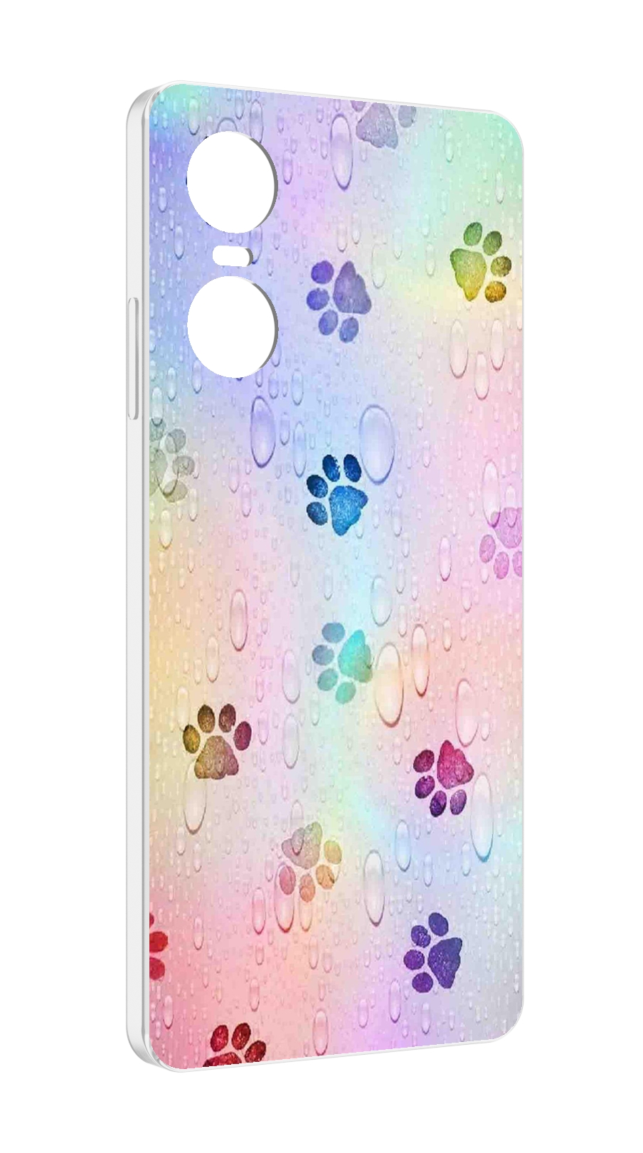 

Чехол MyPads лапки для Tecno Pop 6 Pro, Прозрачный, Tocco