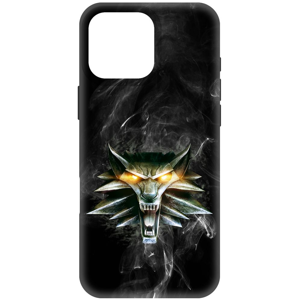 

Чехол-накладка Krutoff Soft Case Ведьмак. Школа Волка для iPhone 16 Pro Max черный