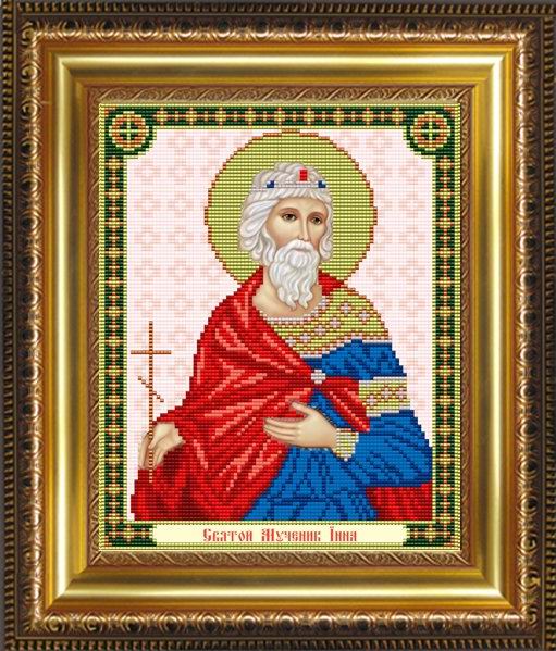 

АРТ СОЛО (Украина) Схема для вышивания бисером Святой мученик Инна VIA4088, 25.5x25 см от