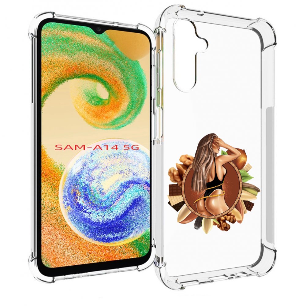 

Чехол MyPads девушка-в-черном-купальнике женский для Samsung Galaxy A14 5G, Прозрачный, Tocco