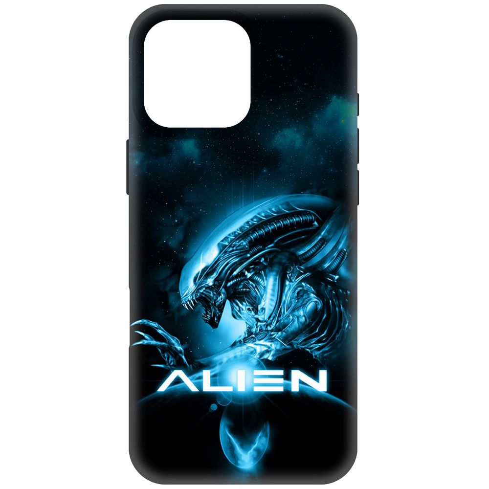 

Чехол-накладка Krutoff Soft Case Чужой. Космос для iPhone 16 Pro Max черный