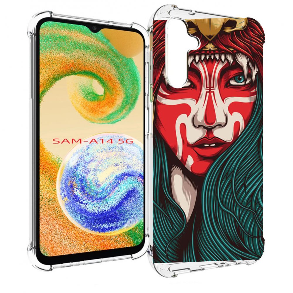 

Чехол MyPads девушка-в-маскировке для Samsung Galaxy A14 5G, Прозрачный, Tocco