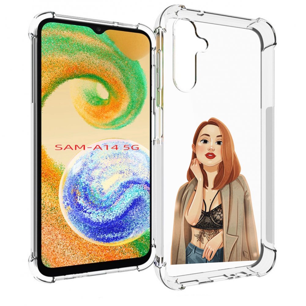 

Чехол MyPads девушка-в-кружевном-2 для Samsung Galaxy A14 5G, Прозрачный, Tocco