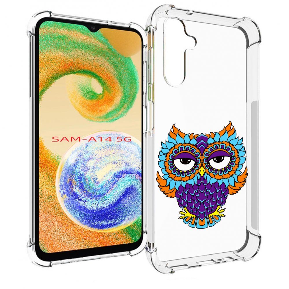 

Чехол MyPads Цветная сова для Samsung Galaxy A14 5G, Прозрачный, Tocco
