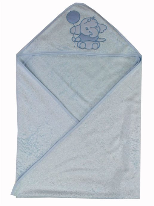 Полотенце-уголок Cherir Слоненок 100х100 см белый хлопок детское полотенце уголок 100х100 см