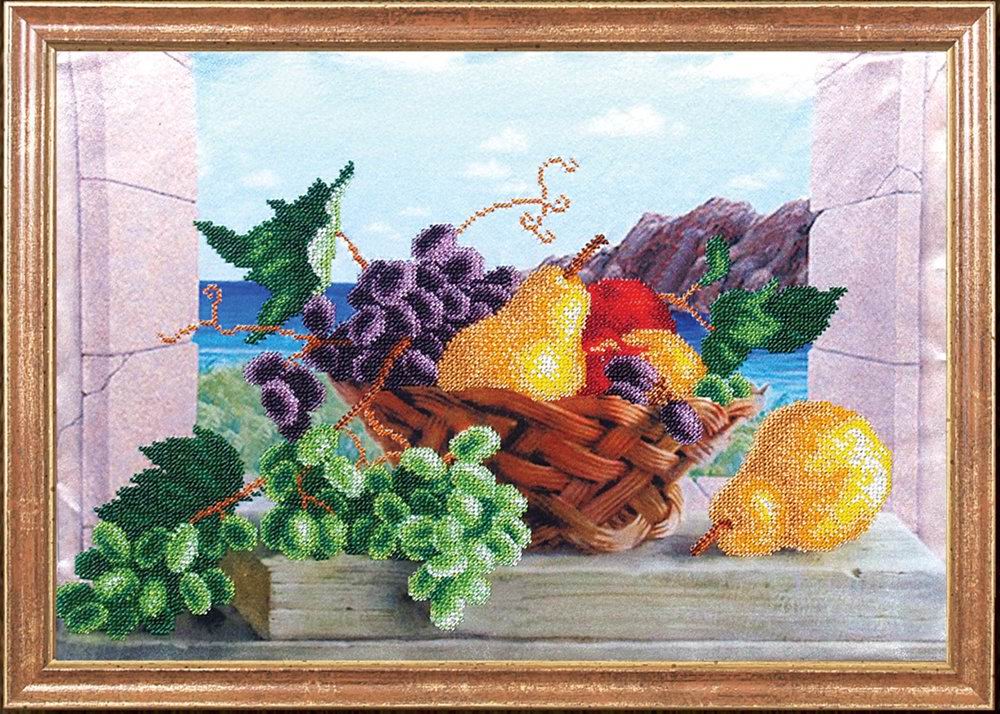 

Магия канвы (Украина) Груши с виноградом (Рисунок на ткани) МК-КС005, 39x27 см от