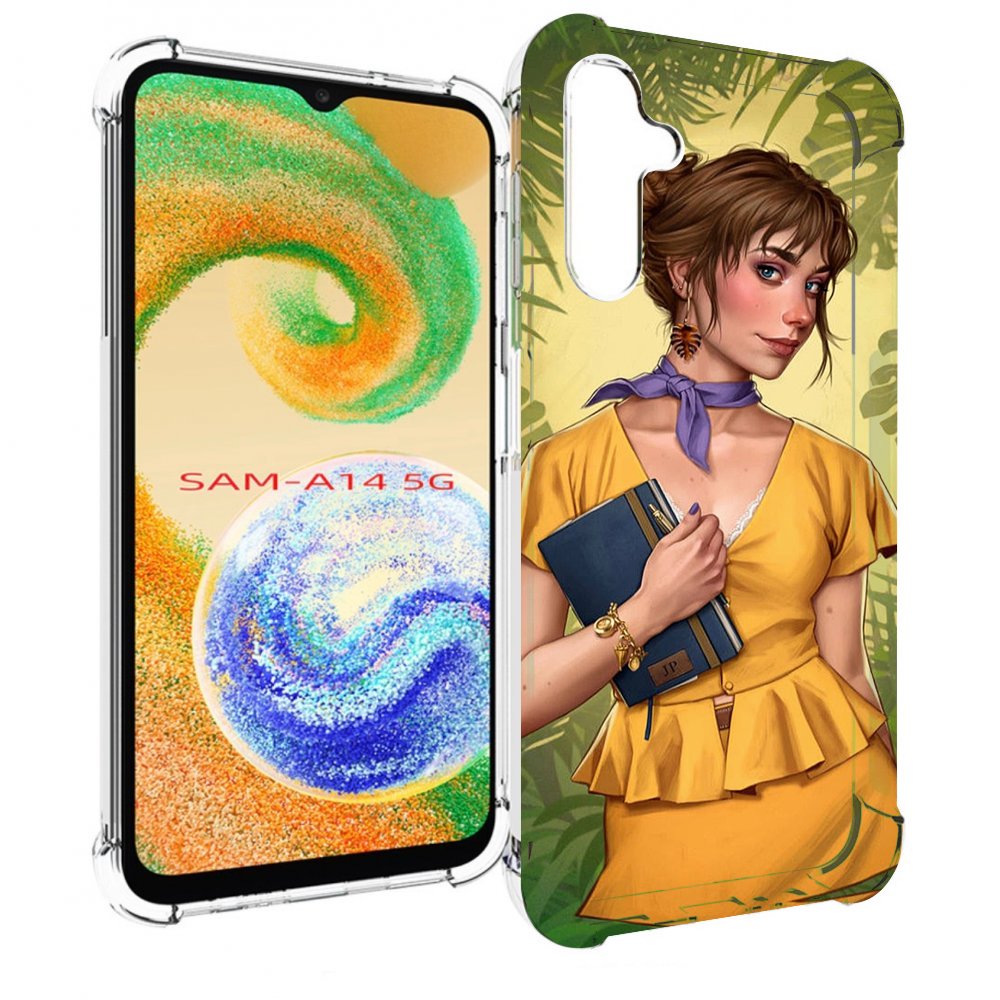 

Чехол MyPads девушка-в-зелени женский для Samsung Galaxy A14 5G, Прозрачный, Tocco
