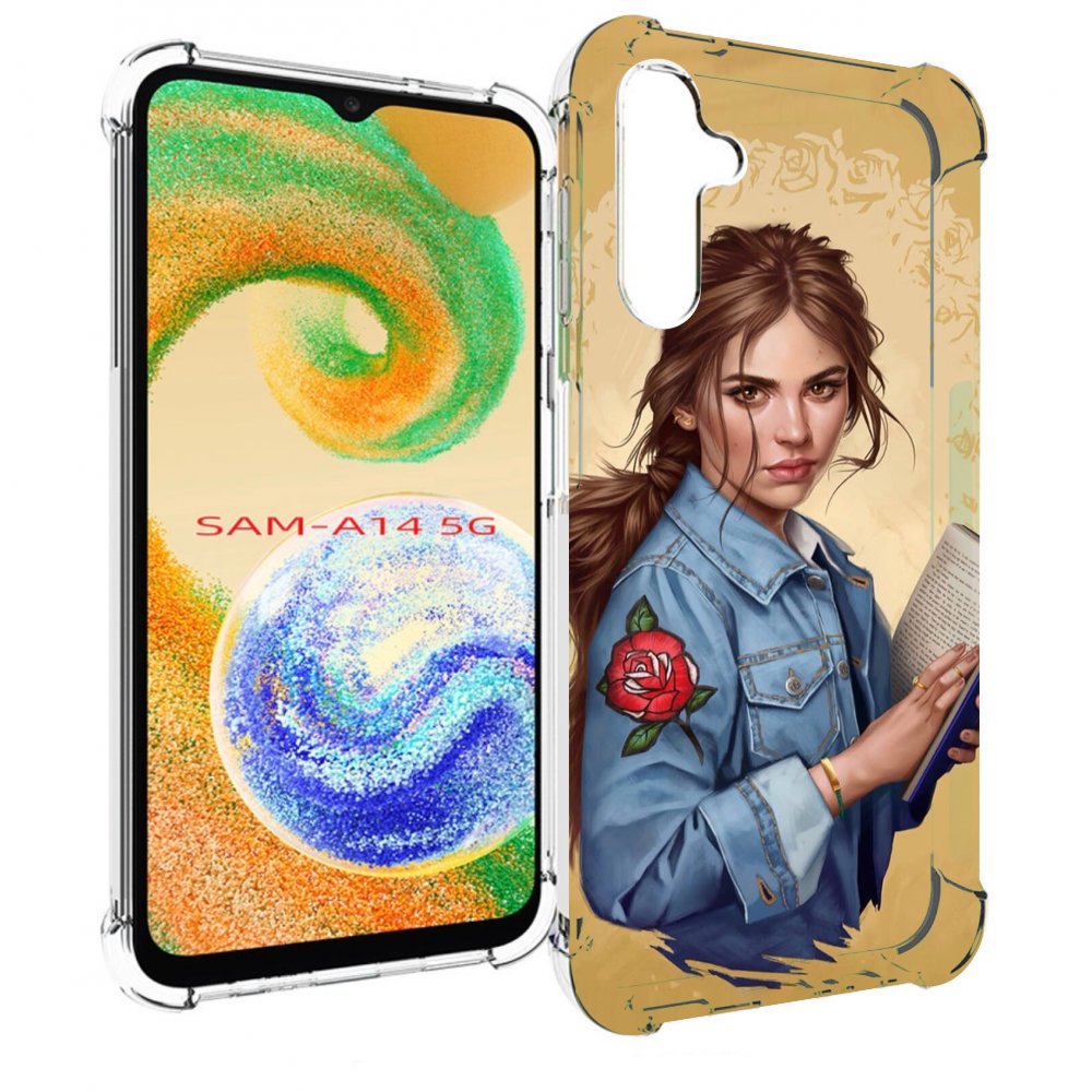 

Чехол MyPads девушка-в-бежевом-фоне для Samsung Galaxy A14 5G, Прозрачный, Tocco
