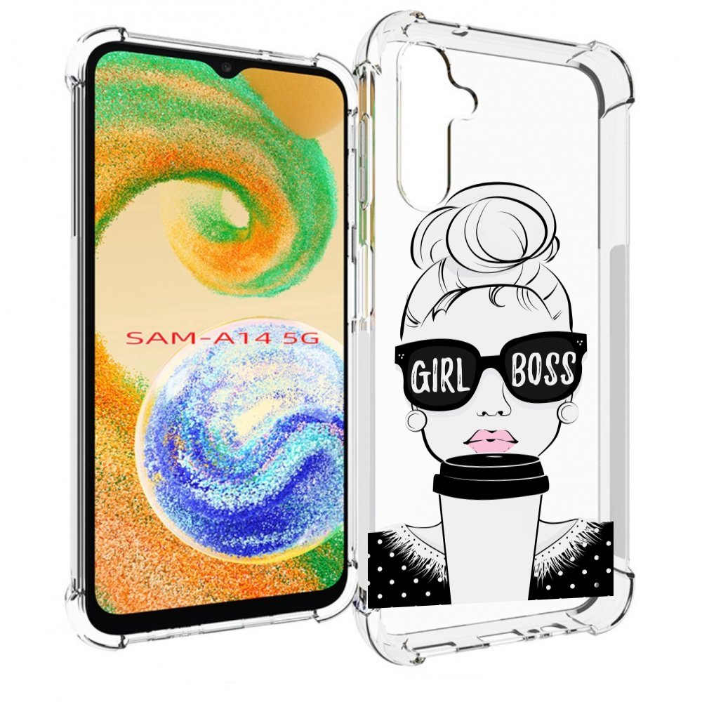 

Чехол MyPads девушка-босс женский для Samsung Galaxy A14 5G, Прозрачный, Tocco