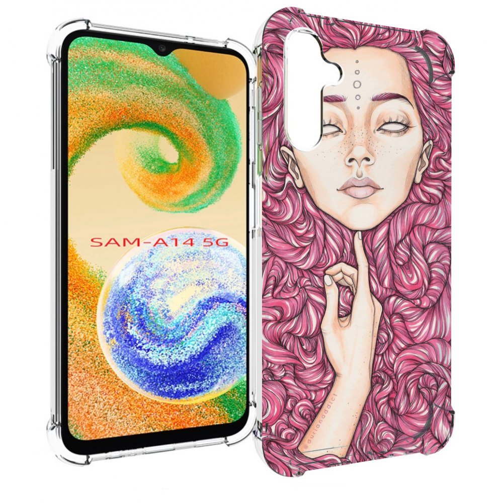 

Чехол MyPads девушка утонула в волосах женский для Samsung Galaxy A14 5G, Прозрачный, Tocco