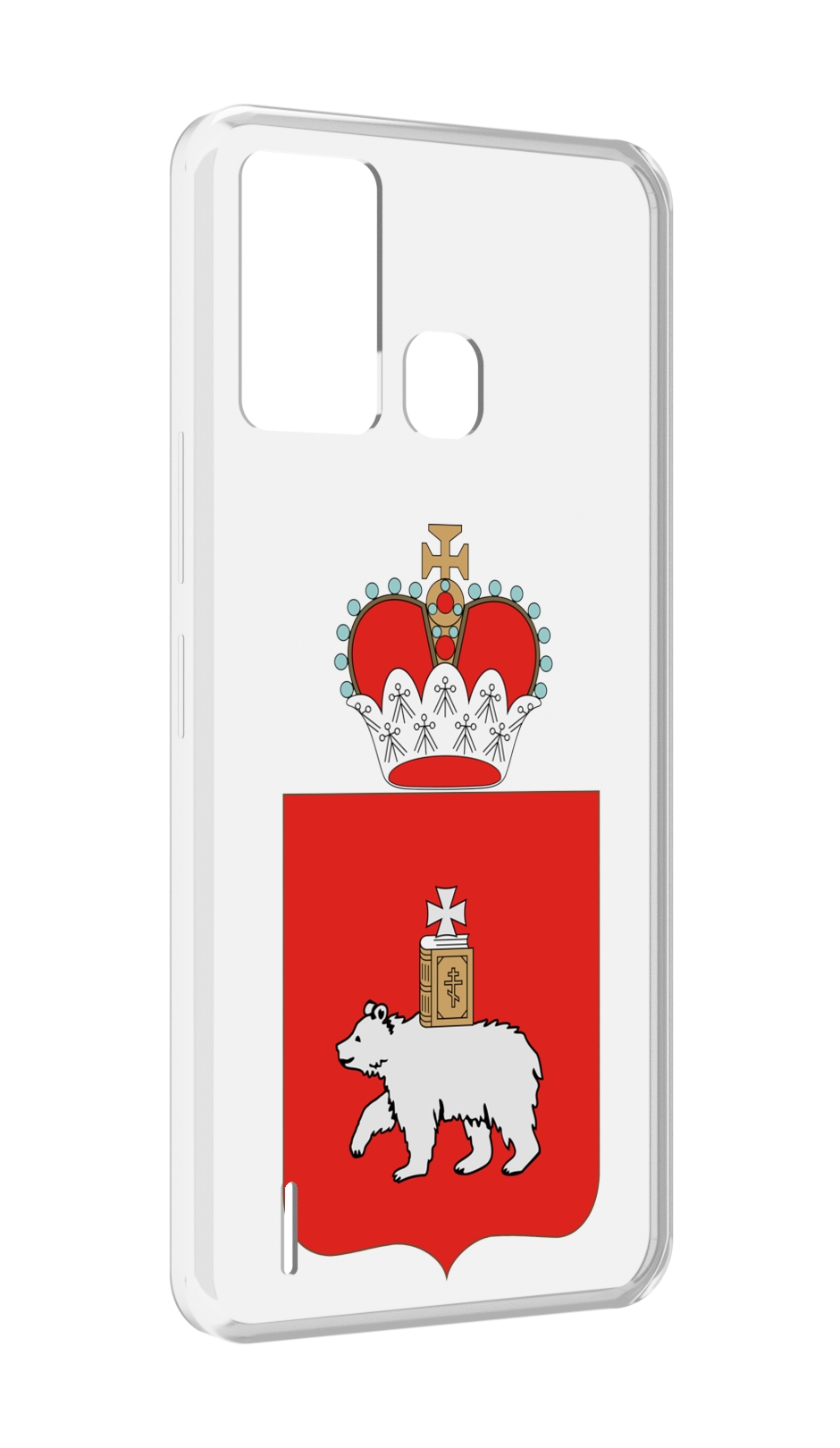 

Чехол MyPads герб-пермскии-краи для ITEL S16 / ITEL Vision 1 Pro, Прозрачный, Tocco