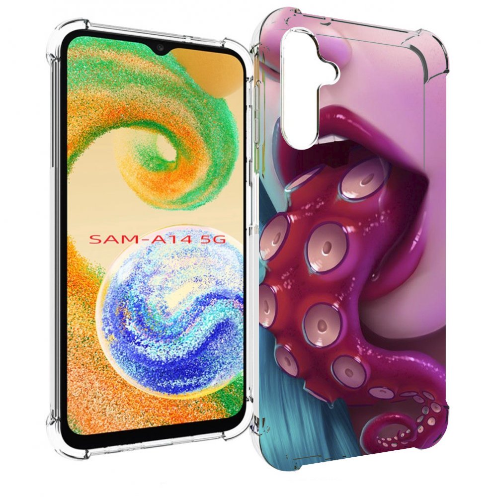 

Чехол MyPads девушка с щупальцой женский для Samsung Galaxy A14 5G, Прозрачный, Tocco