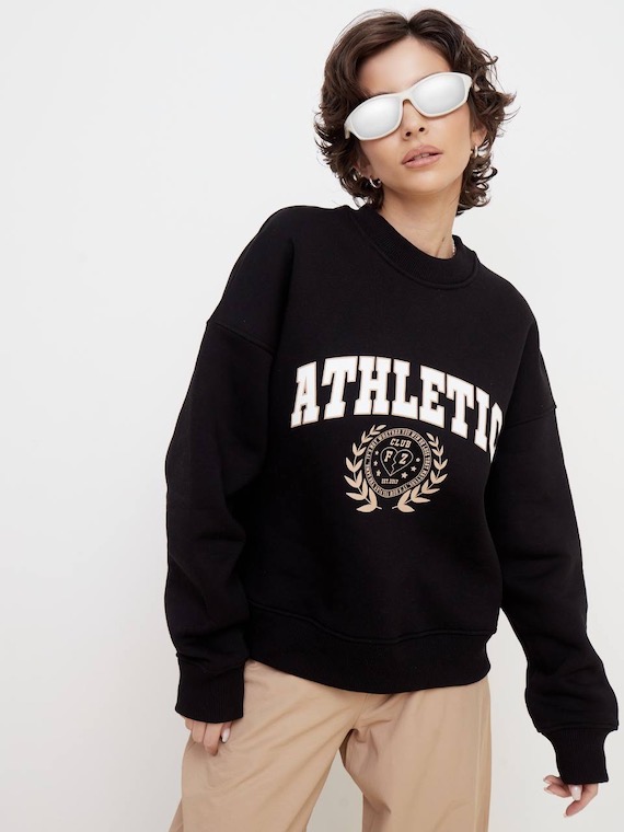 Свитшот женский Feelz Athletic черный XS