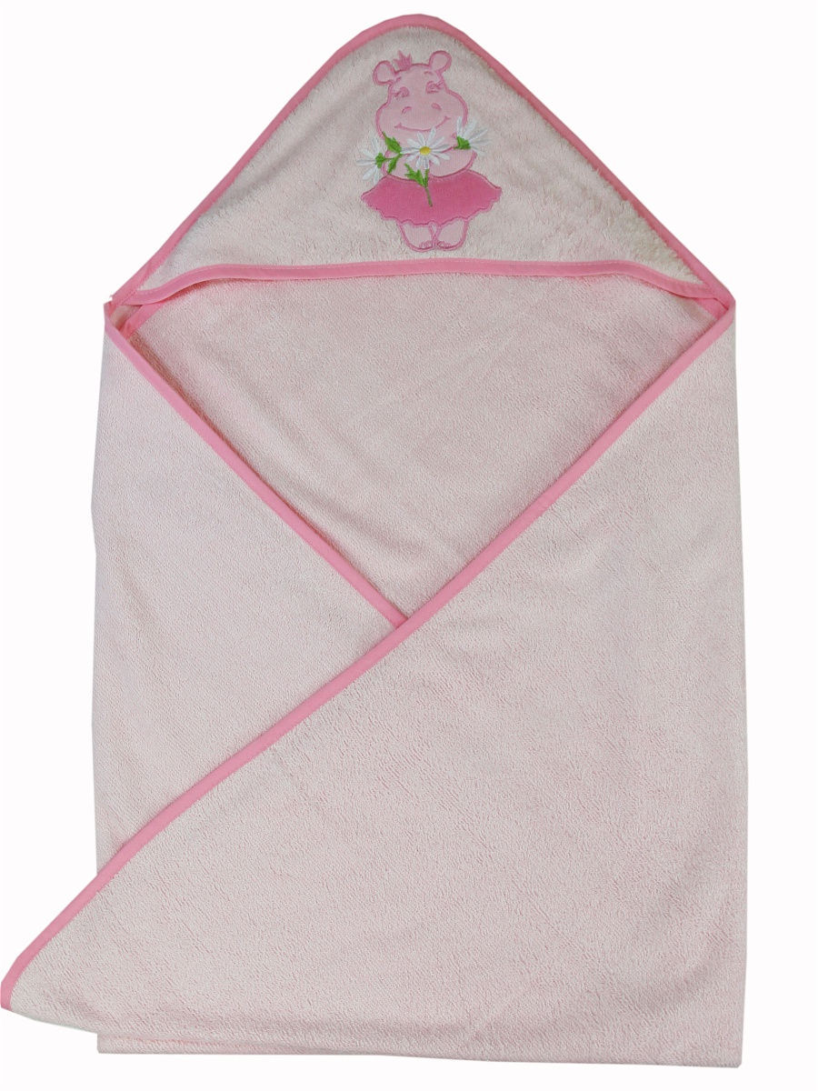 Полотенце-уголок Cherir Бегемотик 100х100 см м7 полотенце уголок махра 120 75 см розовый