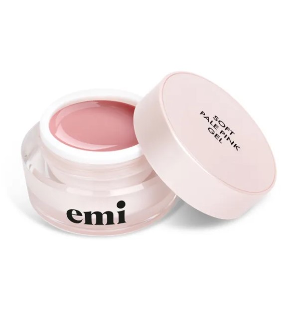 Камуфлирующий гель E.Mi для наращивания ногтей Soft Pale Pink Gel 15 г Россия