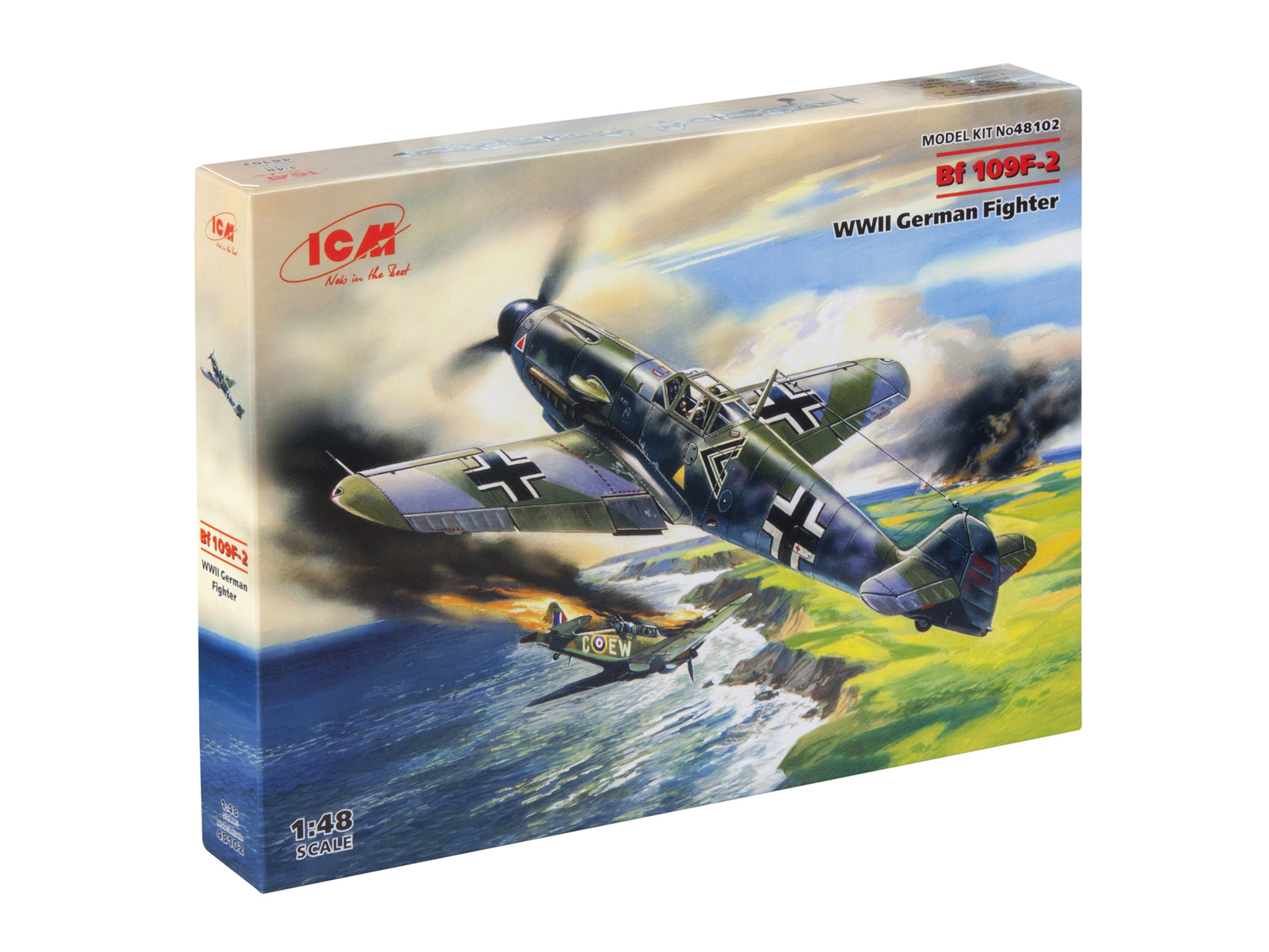 

Сборная модель ICM 1/48 Германский истребитель 2МВ Bf 109F-2 48102