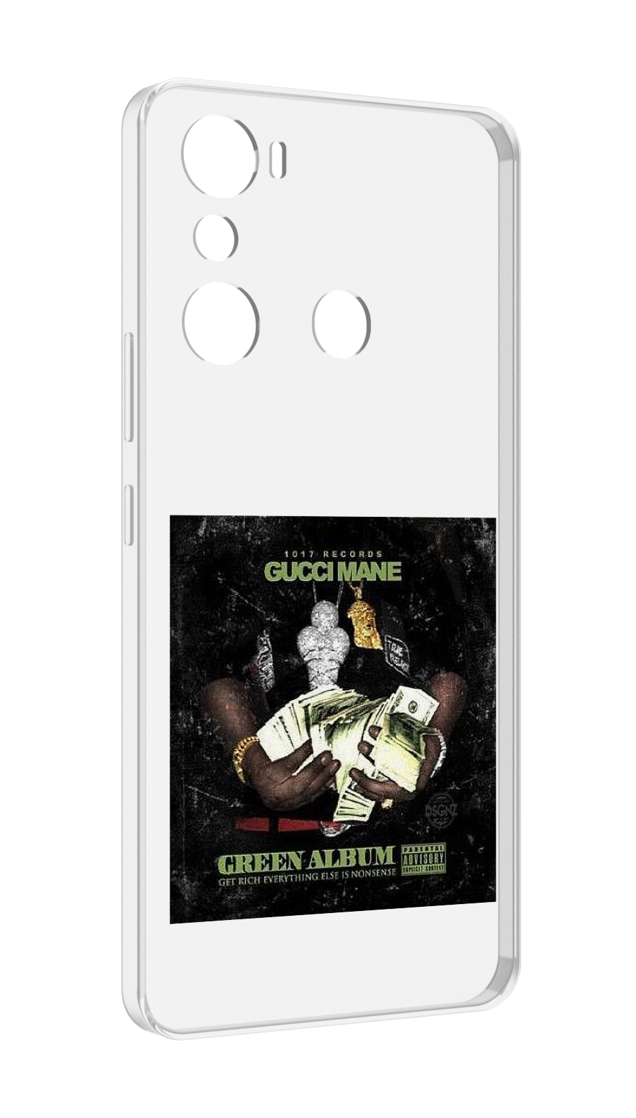 

Чехол MyPads Gucci Mane & Migos - The Green Album для Infinix Hot 20i, Прозрачный, Tocco