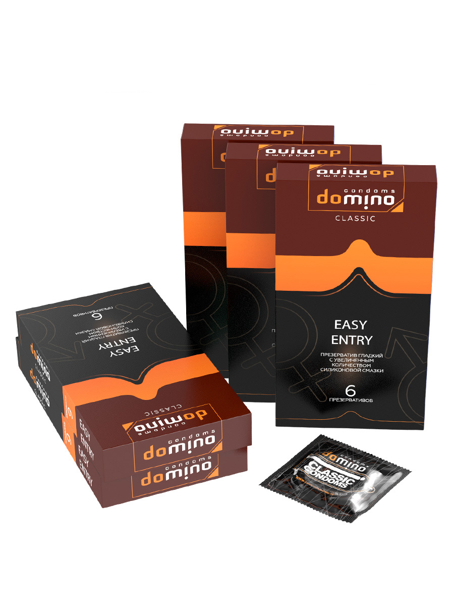 фото Презервативы domino classic easy entry 6 шт. 5 уп.