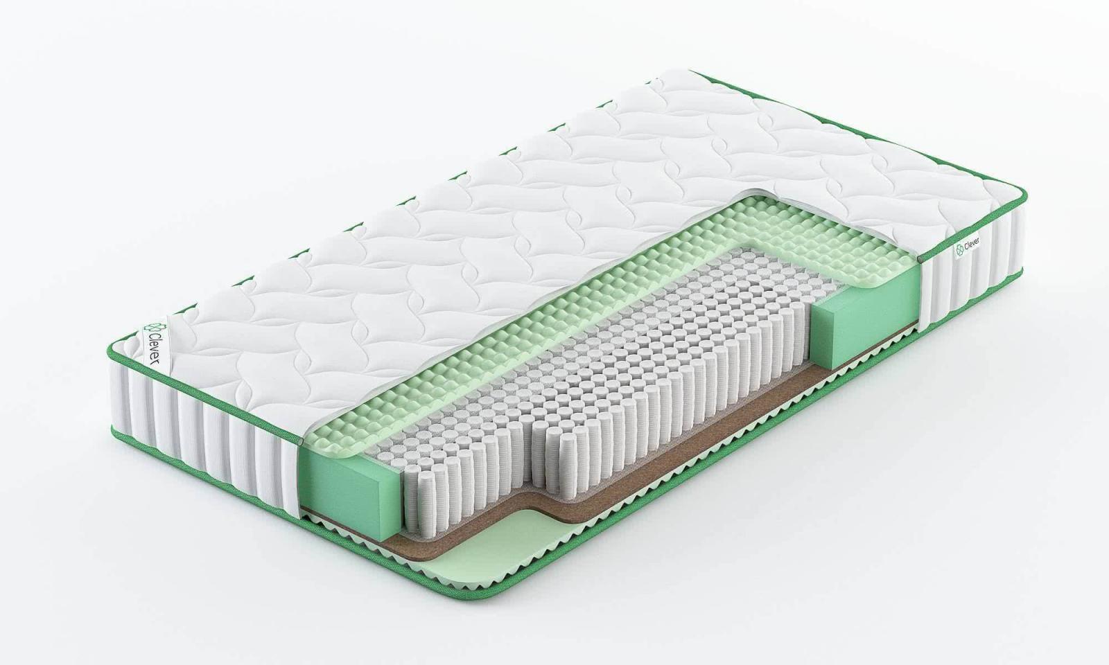 

Матрас Clever Wave Hard S1000 175x205, Белый, CLEVER WAVE HARD S1000