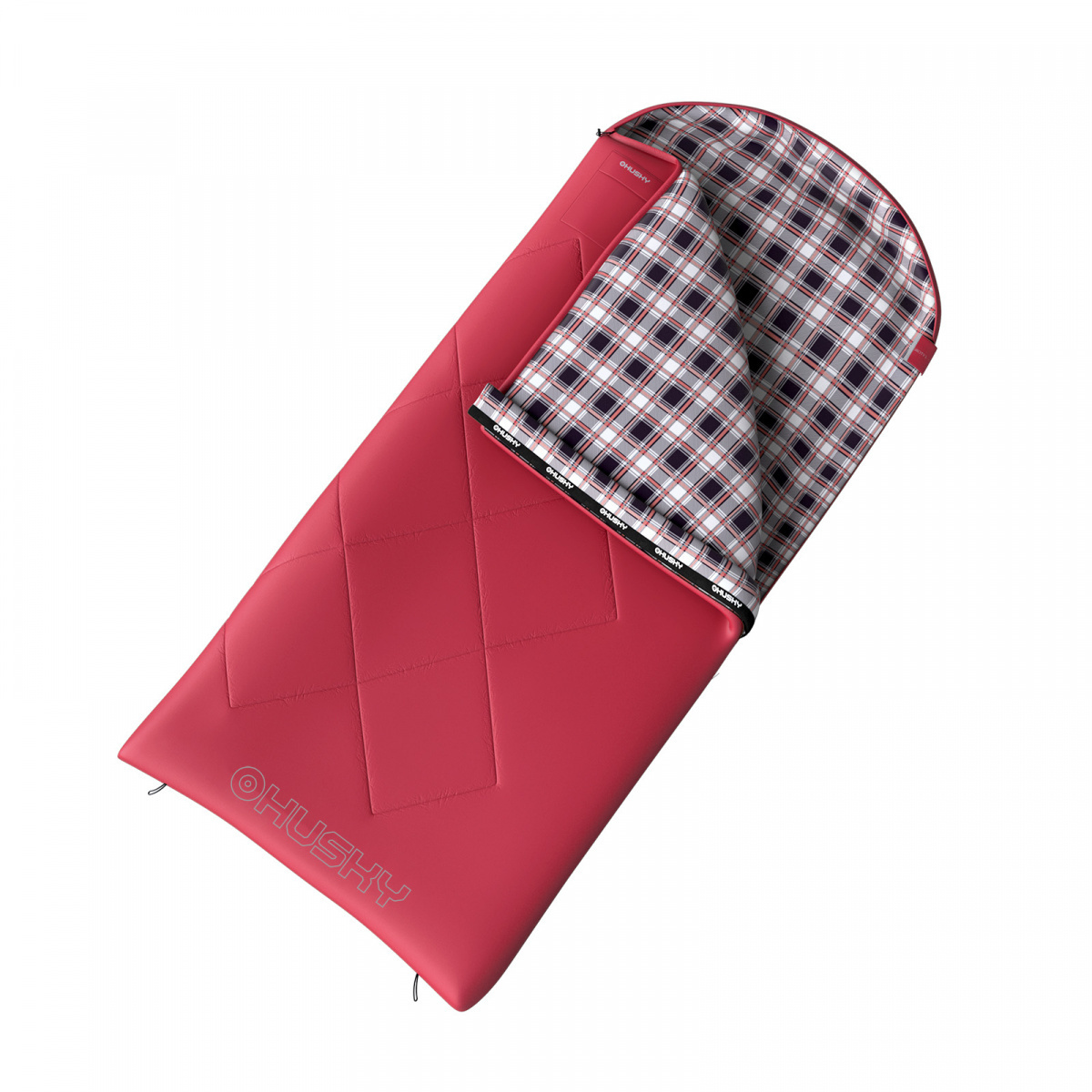 Спальный мешок Husky Groty L розовый, левый