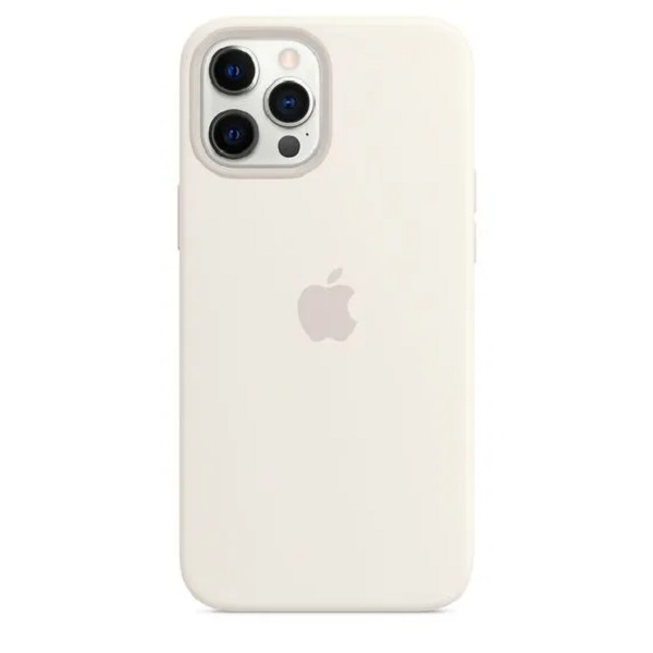 Силиконовый чехол для iPhone 12 Pro Max (Белый)