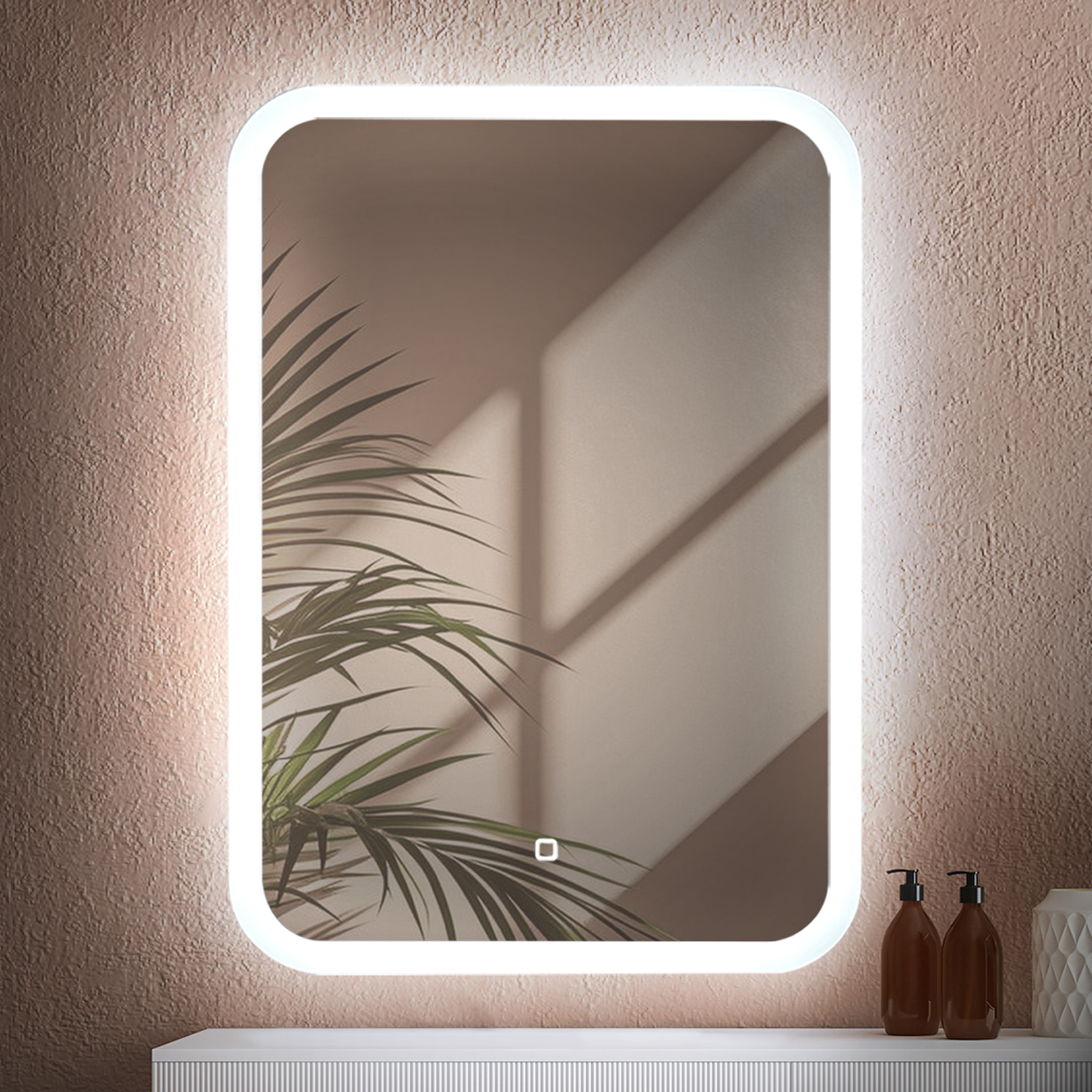 Зеркало настенное в ванную с подсветкой Silver Mirrors Джобс LED-MM002850 50х70см