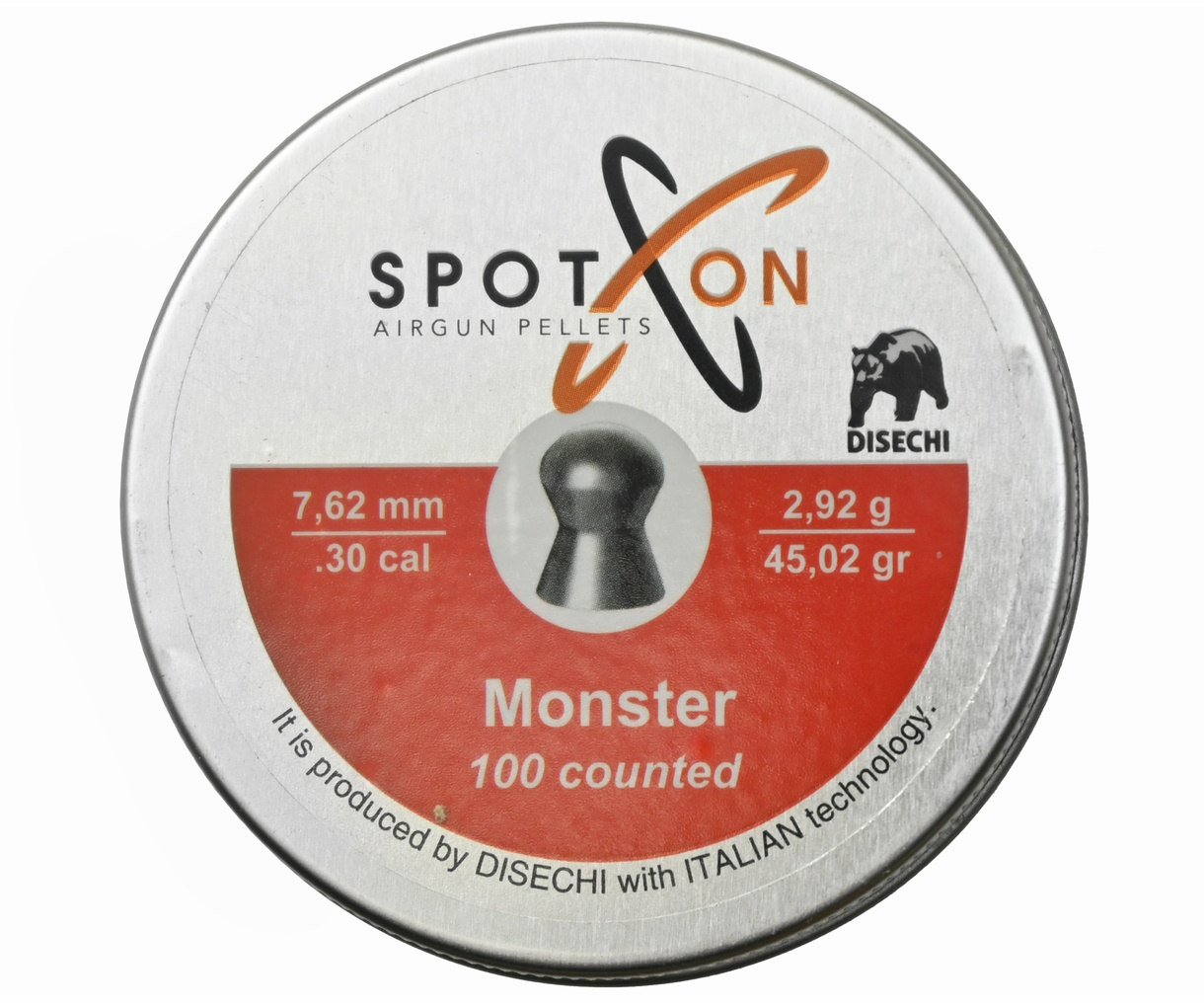 Пуля пневм SPOTON Monster 762 мм 292 гр 100 шт 1460₽