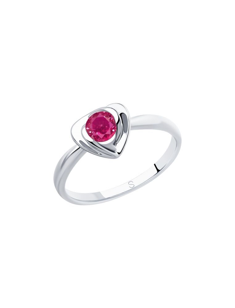 

Кольцо из серебра с корундом р. , SOKOLOV 94012887, 94012887_k
