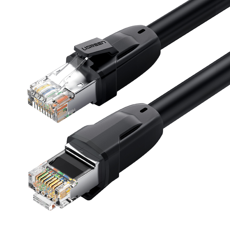 

Кабель uGreen RJ45-RJ45 M-M 2 м NW121 70329, Черный, NW121