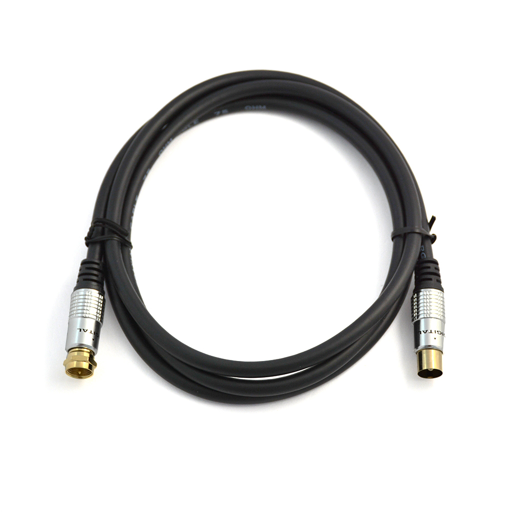 

Коаксиальный кабель для спутниковой антенны Danspeed Male to F Тype 3м (Черный), Danspeed Male to F Тype