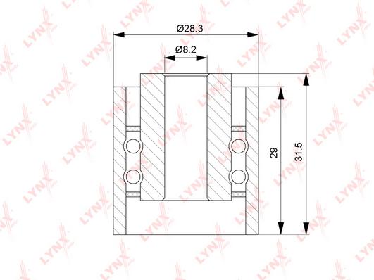 

Ролик Обводной Ремня Грм LYNXauto арт. PB3079