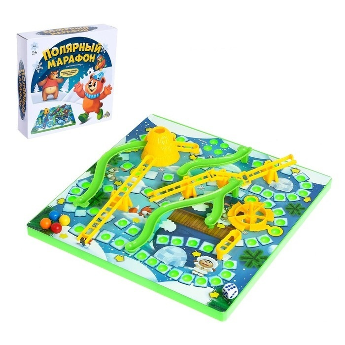 

Настольная игра-бродилка Лас Играс Полярный марафон 4166452