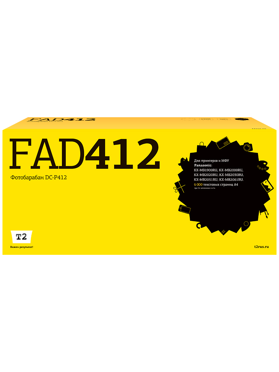 

Драм-картридж для лазерного принтера EasyPrint KX-FAD412A7 20013 Black, совместимый, Черный, KX-FAD 412