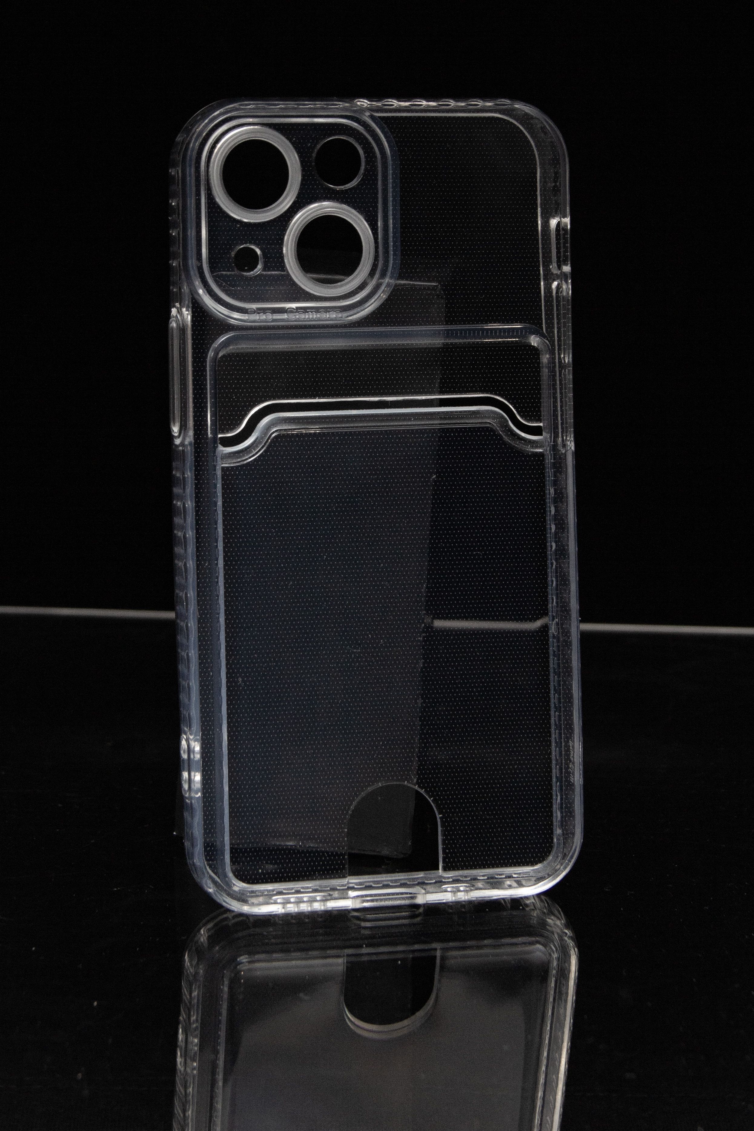 

Чехол для карты на Apple iPhone 13 Mini с защитой камеры, прозрачный, Silicone case
