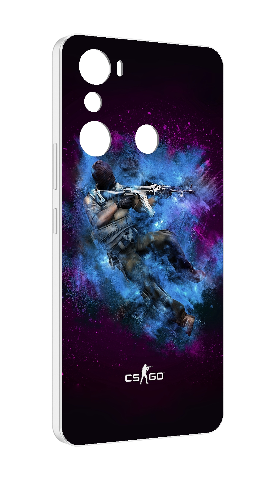 

Чехол MyPads CS-go-террорист для Infinix Hot 20i, Прозрачный, Tocco