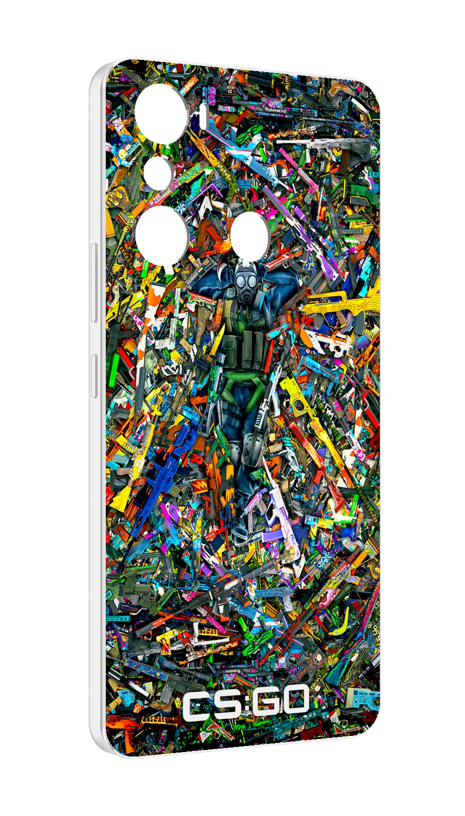 

Чехол MyPads CS GO guns skins мужской для Infinix Hot 20i, Прозрачный, Tocco