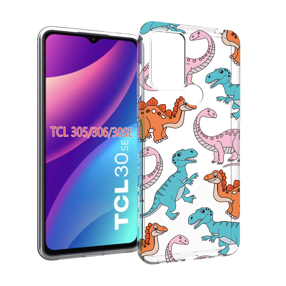 

Чехол MyPads разные-динозаврики для TCL 30SE/305/306/30E, Tocco