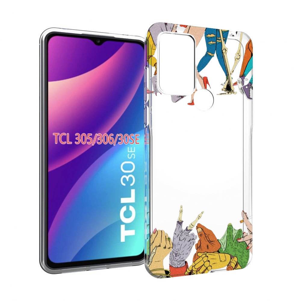 

Чехол MyPads разные персонажи пальчики для TCL 30SE/305/306/30E, Tocco