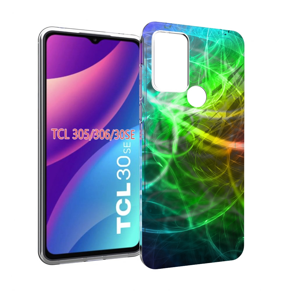 

Чехол MyPads разноцветная-абстракция-линиями для TCL 30SE/305/306/30E, Tocco