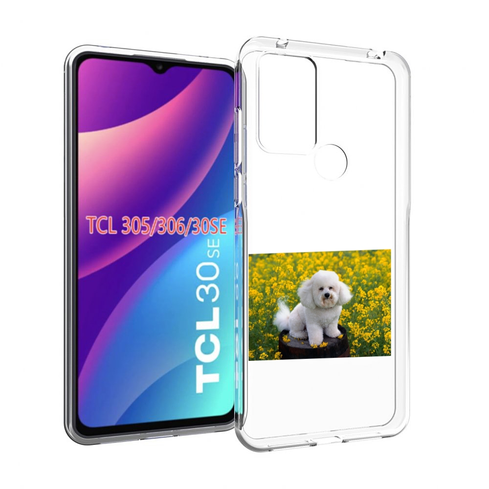 

Чехол MyPads пудель белый для TCL 30SE/305/306/30E, Tocco