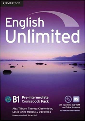 

English Unlimited Pre-intermediate Coursebook with e-Portfolio and Online Workboo...