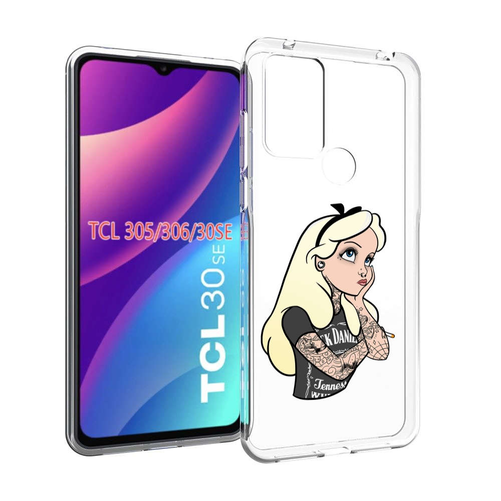

Чехол MyPads принцесса-в-татуировках женский для TCL 30SE/305/306/30E, Tocco