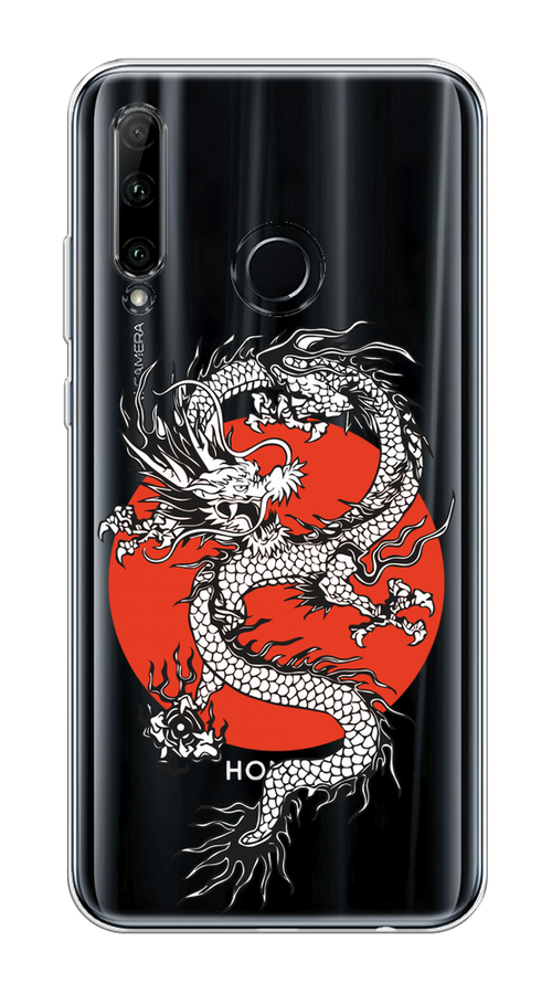 

Чехол на Honor 10i/20e, Huawei P Smart Plus 2019 "Восходящий дракон", Белый;черный;красный, 69250-1