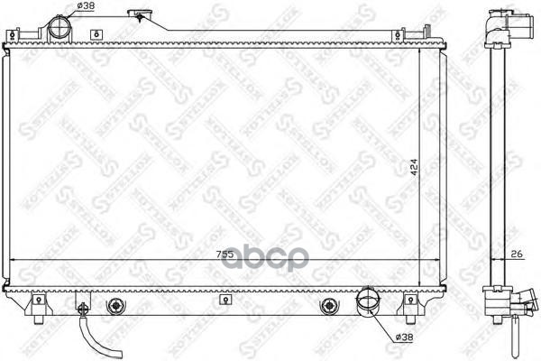 

Радиатор системы охлаждения Stellox 1026378SX