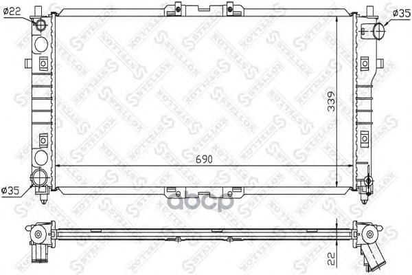 

Радиатор системы охлаждения Stellox 1025859SX