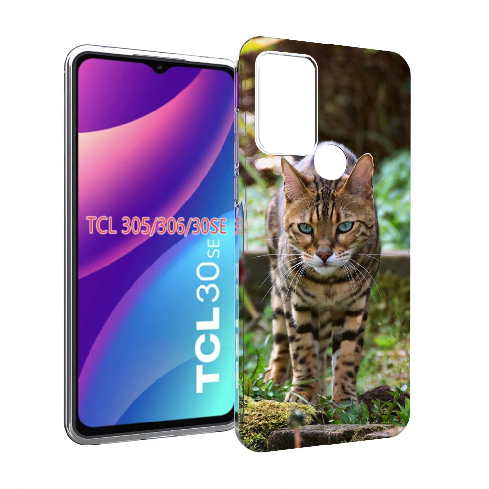 

Чехол MyPads порода кошка бенгальская для TCL 30SE/305/306/30E, Tocco